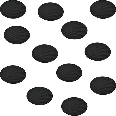 Pegatinas para bañera, adhesivos antideslizantes negros autoadhesivos para ducha, 20 unidades para bañera y suelo de baño (redondas) (1/5)