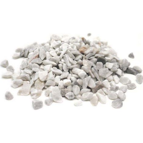 Graviers marbre concassé blanc carrare 20kg (1/2)