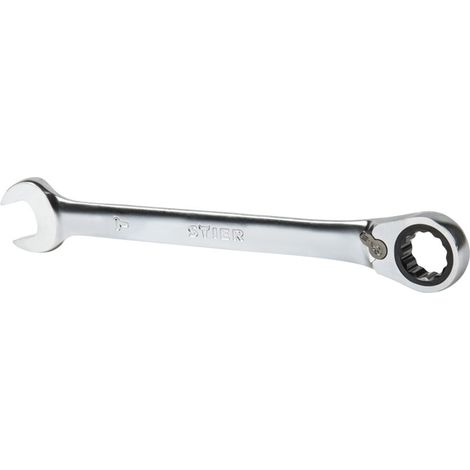 Clé mixte à cliquet (réversible) STIER ouv. 13 mm (1/4)