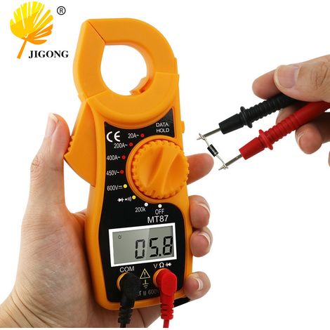 Multimètre numérique haute précision MT87, voltmètre et ampèremètre, testeur de continuité avec avertisseur sonore, pince ampèremétrique numérique (1/5)