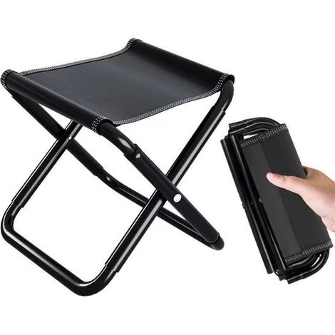 Tragbarer Klapphocker ideal für Outdoor-Aktivitäten wie Camping Angeln Wandern Gartenarbeit und Strandbesuche leichter kleiner Stuhl inklusive 28 (1/5)