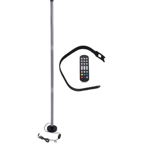 Lampadaire d'angle LED 3 Modes de contrôle RGB avec synchronisation de musique intelligent moderne pour chambre à coucher salon (1/5)