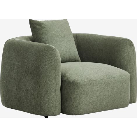 Sillón en chenilla Coco SKLUM             