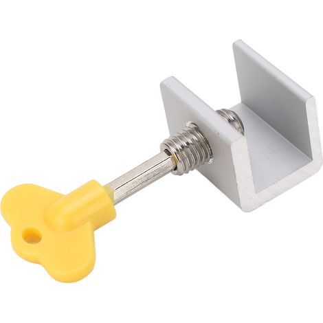 4 Serrures de Sécurité pour Fenêtres Coulissantes en Aluminium avec Clé - Verrou de Sûreté et Bloque-Porte (1/5)