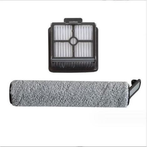 Lot de 2 Accessoires pour Dreame H12 - - Rouleaux de Brosse et Filtres HEPA - Gris Gris (1/4)