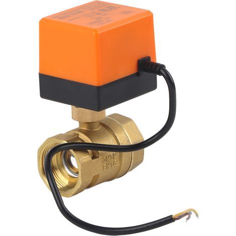 Kugelhähne, Wechselstrom 220 V DN32 1,6 MPa G1-1/4, 3-adriges motorisiertes Ventil für Heizöl und Wasser (1/5)