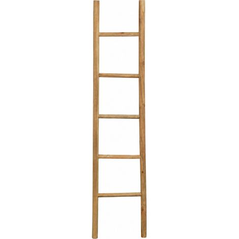 Biscottini Bathroom Towel Ladder - Wooden Towel Hanger Ladder - Decorative Wall-Mounted Towel Rack (1/5)