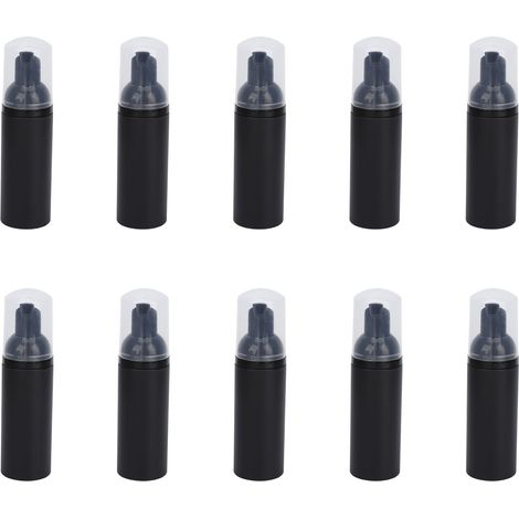 Lot de 10 flacons mousseurs 50ml, rechargeables, grand diamètre, pompe pressoir portable pour voyage à domicile (1/5)