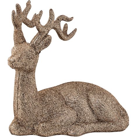 Décoration de Noël Cerf doré (1/2)