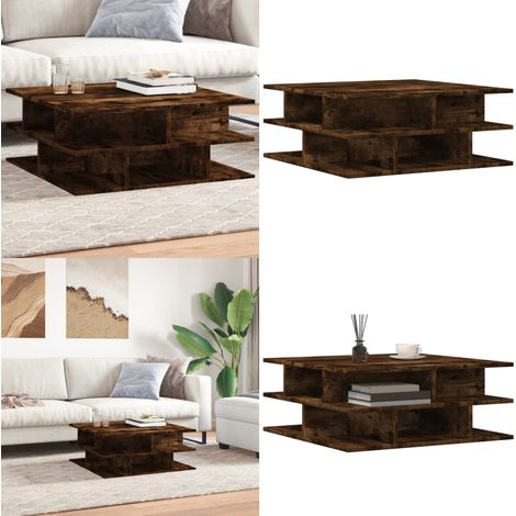 Couchtisch Räuchereiche 70x70x29 cm Holzwerkstoff - Couchtisch - Wohnzimmerstil - Holzmöbel - Holzwerkstoff - Beistelltisch - Home & Living (1/5)