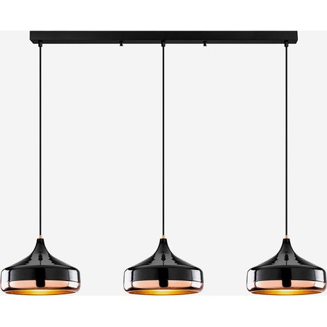 Lámpara colgante de 3 luces en metal Yildo L
