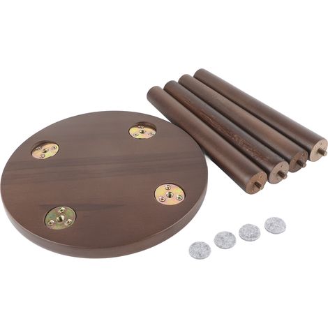 Tabouret Bois Polyvalent Mignon Petit Banc Siège Enfant Meuble DIY Marron Noisette (1/5)