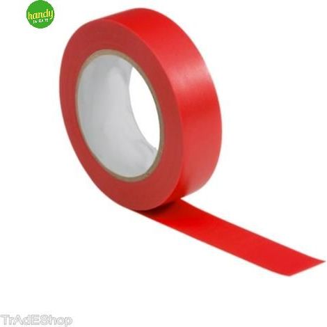 Nastro isolante Elettrocanali rosso 10 m x 15 mm