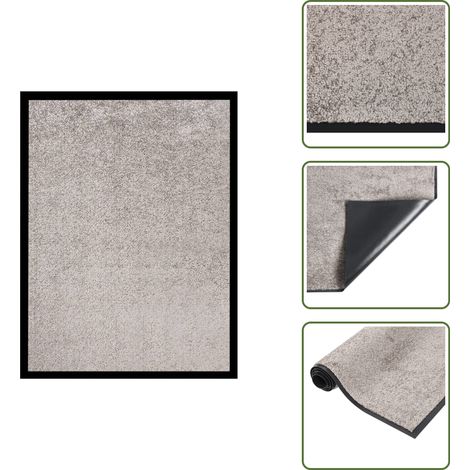 Felpudo antideslizante - vidaXL Felpudo gris 40x60 cm - Felpudo para porche