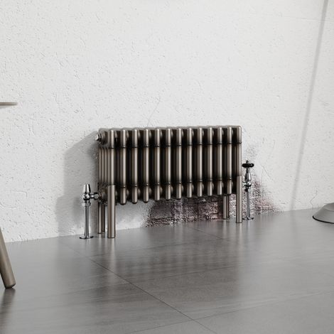 Warmehaus Traditional Radiator Raw Metal 300x605mm Four Column (1/5)