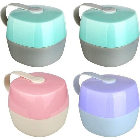 4 Pièces Boîtes de Rangement pour Sucettes, Boîte à Sucette Rangement Bébé Portable, Boîte à Sucette Bébé Anti-poussière, sans BPA, adaptée au Stockage Quotidien de Tétines de Différents Styles