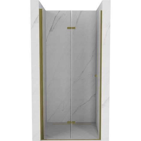 Mexen Lima porte de douche pliante 80 cm, transparent, doré - 856-080-000-50-00 (1/5)