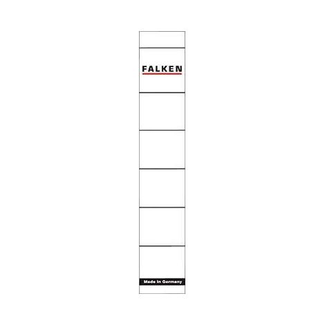 FALKEN Rückenschild Falken schmal/kurz 30 x 190 mm (B x H) weiß 10 St./Pack. (1/3)