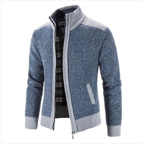 Gilet homme zippé avec poche, en polyester, finitions soignées, idéal pour les rendez-vous. (1/5)