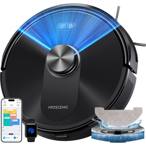 Robot aspirapolvere PROSCENIC Q10 8000Pa – Navigazione Lidar – Mappatura multi-piano – Autonomia 200Min – Per superfici fino a 230㎡