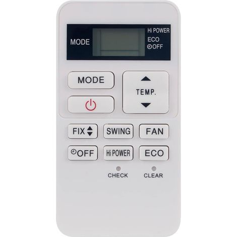 Remplacer la Condizionatore Télécommande adaptée à Toshiba AC Air Conditioner RBC-ASX11E-C (1/5)