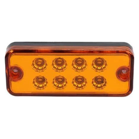Feu de gabarit LED orange / lampe / Tokos, avec 8 diodes - 12 V - 99 mm x 40 mm