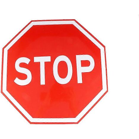 Filiyano-Panneau de signalisation routière « Stop Circulation » 30 x 30 cm - Attention, message d'avertissement (1/2)