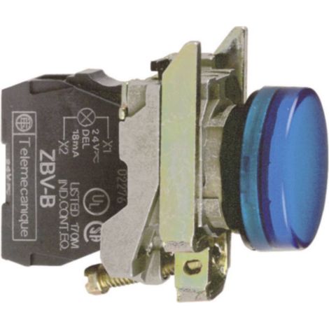Indicatore luminoso a LED blu 24V