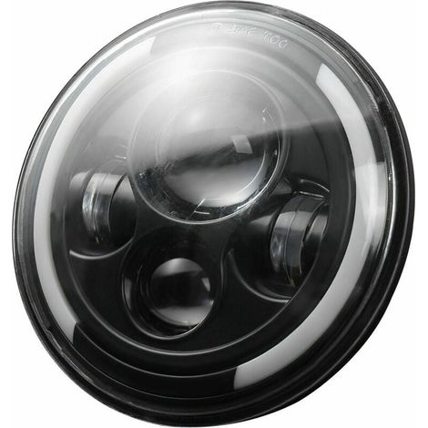 GABRIELLE Phare Led 7 60W Lampe Frontale Led Ronde H4 H13 Phare 6500K Feu De Croisement Etanche, 60W (1/5)