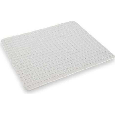 Rutschfester Badewannen- oder Duschvorleger - HEUTE - NUTZEN - 40 x 60 cm - Rechteck - Weiß