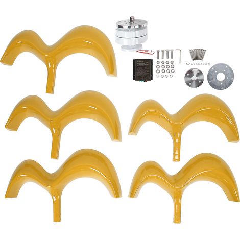 Éolienne Kit Flange Montage 5 Pales Générateur Vertical Gourd Pièces Assemblage DT-HL-600W48V (1/5)