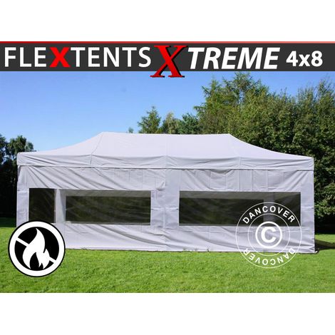 Gazebo pieghevole Gazebo rapido FleXtents Xtreme 50 4x8m Bianco, (1/5)
