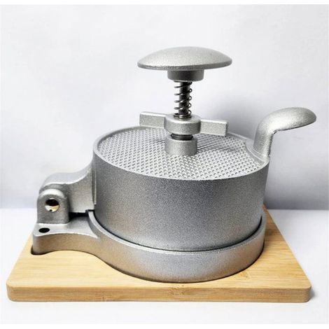 Presse À Hamburgers - Ressort Réglable - Piston Automatique - Pour Galettes De Viande Et Végétariennes - 18 5 X 13 Cm - 615 G (1/5)