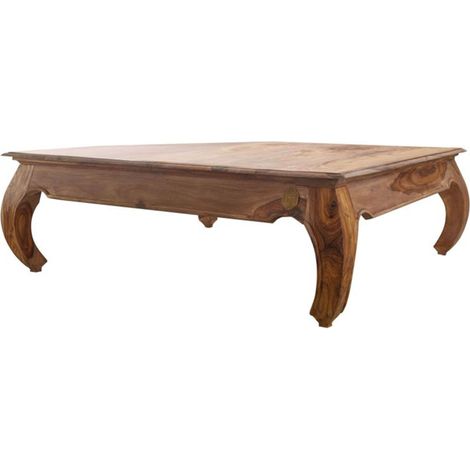 Couchtisch Sheesham 120x120x40 braun lackiert OPIUM 633
