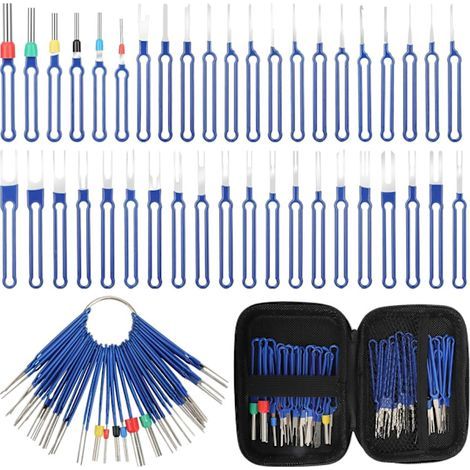 Kit d'outils pour l'extraction de cosses – Kit de 41 pièces pour cosses automobiles, pince à dénuder, outil d'extraction de broches (1/5)
