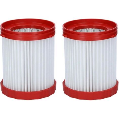 Deux cartouches filtrantes HEPA, compatibles avec l'aspirateur eau et poussière GAS 18V-10L
