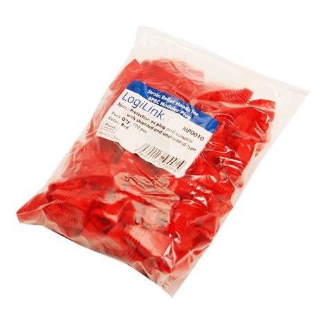 Protezione antipiega RJ45 MP0010 Rosso LogiLink MP0010 100 pz.