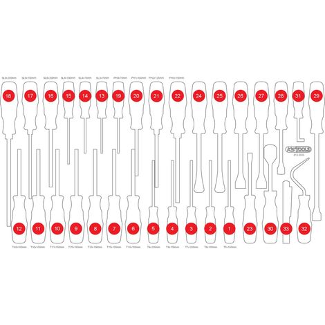 KS TOOLS Leere Schaumstoffeinlage zu 813.0033 ( 813.0033-97 ) (1/2)