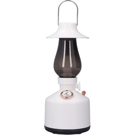 Lanterne de Camping Rétro Lecteur de Musique, Lampe de Camping Rechargeable de Type C à Gradation Continue Ipx4 étanche Extérieur Portable Lumière Ambiante de Jardin (Blanc) (1/5)