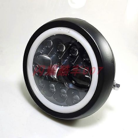 Livraison gratuite pour accessoires de moto rétro modifiée cg125gn : phares LED, feux de jour, bloc optique (phares noirs A059) (1/5)