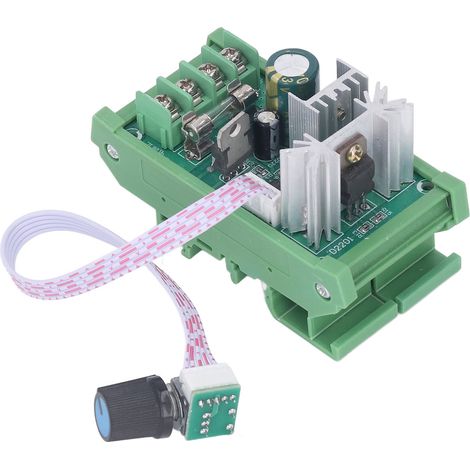 Régulateur de vitesse pour moteur à courant continu, module de commande de moteur sur rail, régulation PWM, 12-55 V CC (1/5)