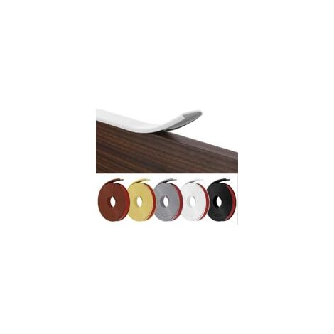 Bande de Chant en Forme de U, Coin de Table Protection Bebe Flexible en TPE, Protections Coin de Table pour Bébé avec Colle autocollante pour Tables et Coins de Meubles(5 m x 18 mm, Blanc) (1/5)