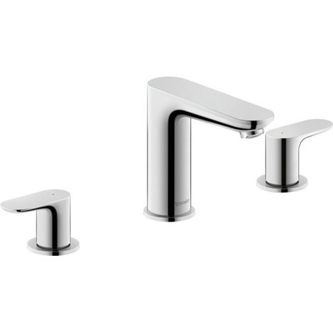Duravit Wave 3-Loch Waschtischarmatur, Ausladung 129 mm, mit (1/3)