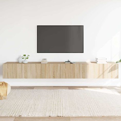 Ensemble de meubles TV 3 pcs pour Salon - Armoire TV Chêne sonoma Bois d'ingénierie BV118471 - BonneVie (1/5)