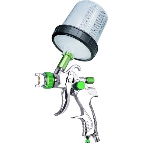Pistolet de peinture sans fil avec 600ml cup et 10 bouteilles pour maison/car DIY avec valve régulée (1/5)