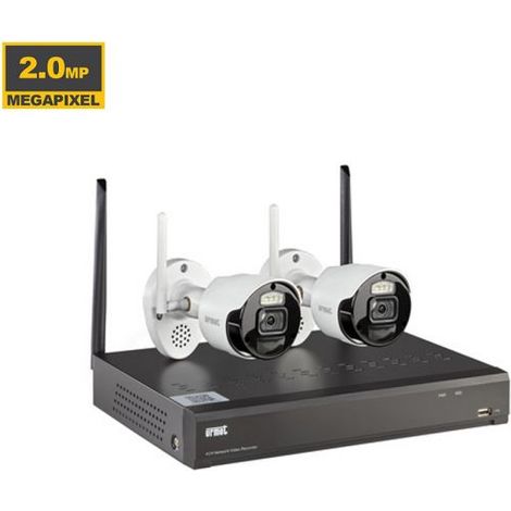 Urmet KIT IP WiFi, NVR 8CH Telecamere WiFi 2Mp con effetto deterrenza - 1098/820