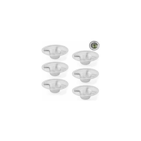 Lot de 6 Filtres d'Évier en Acier Inoxydable 316, Grille Anti-Déchets pour Cuisine et Salle de Bain, Protection Lavabo Durable (1/4)