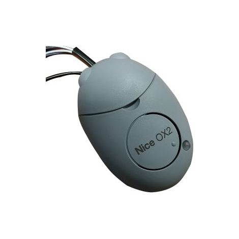 Nice – Récepteur radio pour motorisation 2 canaux – Fréquence 433.92MHz – Alimentation 12-24V – Contact relais 0.5A – OX2