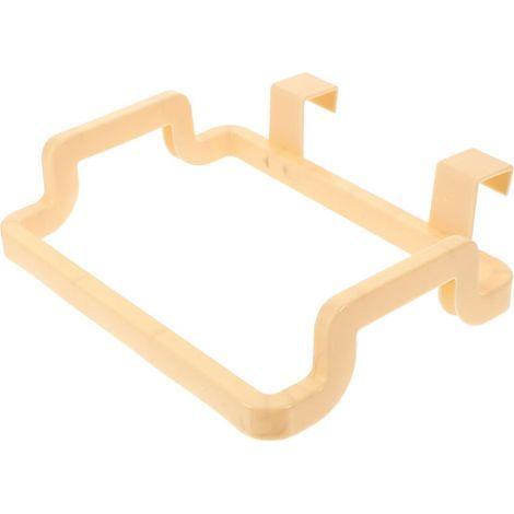 Support de sac poubelle suspendu pour armoire de cuisine, support de rangement pour sacs poubelles (jaune) (1/5)