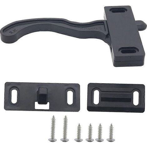Poignée de porte moustiquaire droite pour camping-car, caravane, VR, motorhome, loquet de remplacement robuste, accessoire de quincaillerie pour porte extérieure. (1/4)